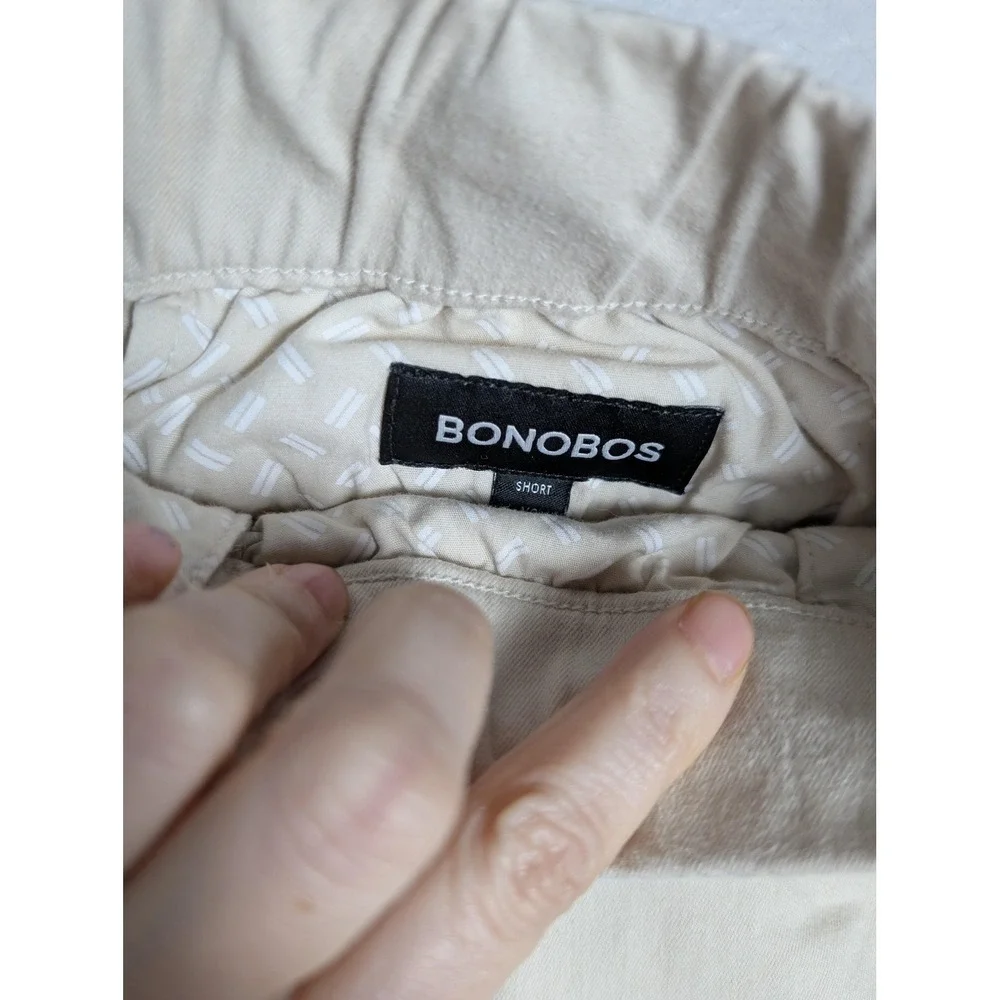 Bonobos‎ Pants Beige Slim Chino Drawstring Stretch Elastic Waist XS short